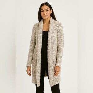 LINE COZY KNIT OPEN DUSTER CARDIGAN